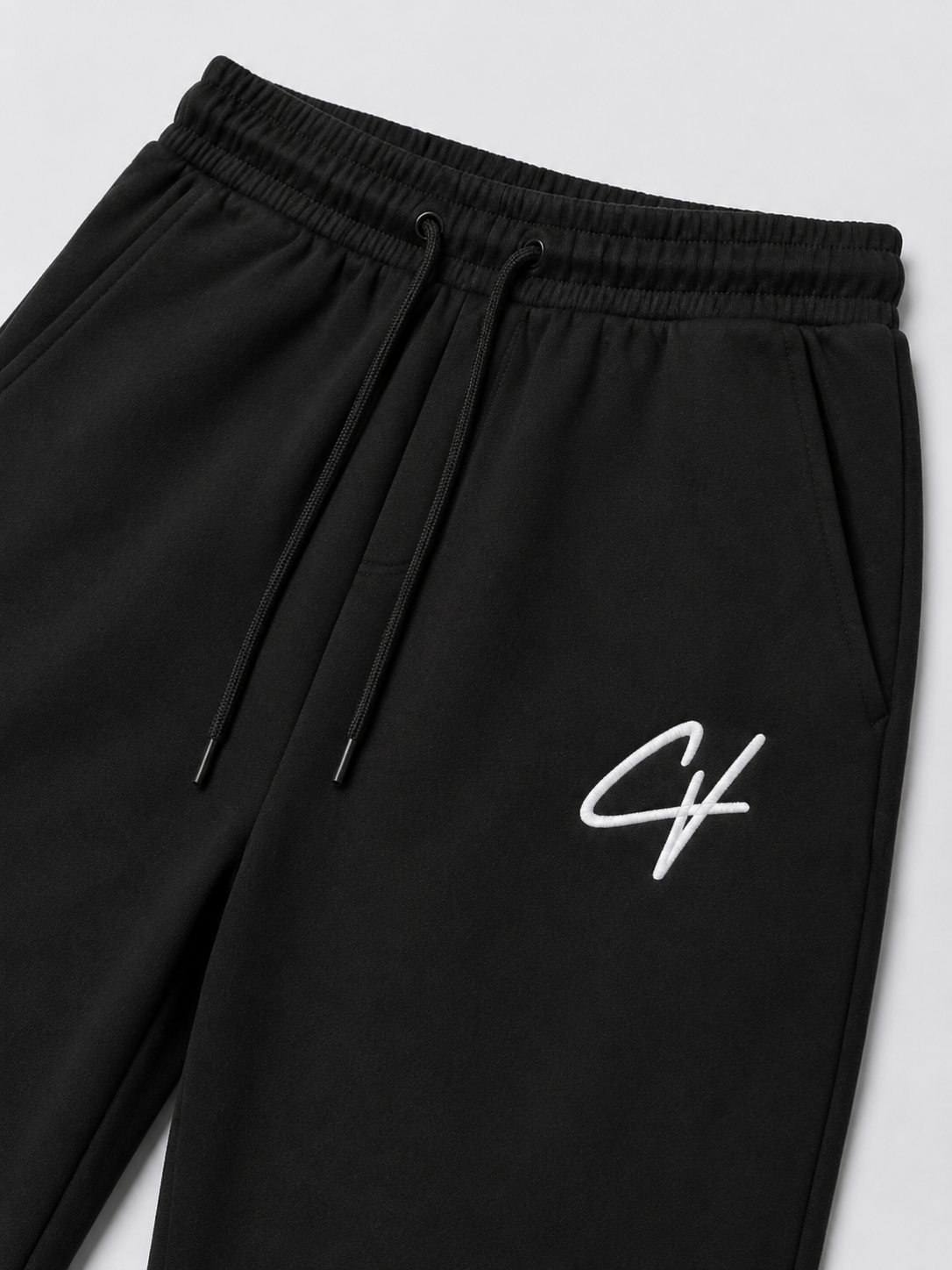 Joggers — embroidery detail